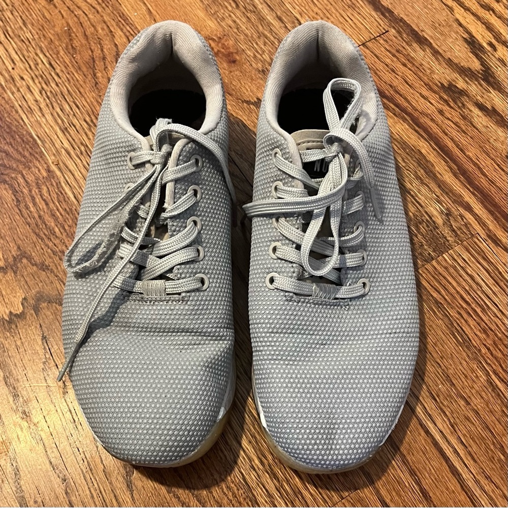 NOBULL Trainer SuperFabric Gray Gum Sole CrossFit Gym Shoes Mens 8.5 Womens 10